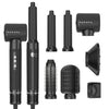 7-in-1 Hot Air Brush & Curling Iron - High-Speed Detachable Styler for Wet/Dry Hair, Curling & Straightening