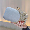 Rhinestone Wedding Clutch Purse, Glitter Evening Handbag for Prom, Party & Festival