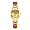 ORUSS Women's Mechanical Watch - Gold Dial with Date, Stainless Steel Bracelet - Elegant Luxury Timepiece