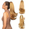 Clip-In Curly Wavy Ponytail Extension Claw – Flexible Synthetic Hairpiece for Women