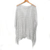 Polyester Yarn-Dyed Women's Fashion Shawl, Lightweight Travel Wrap, Sun-Proof, Machine Washable, Hollow Metallic Luster