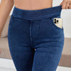 Women's High-Waisted Skinny Stretch Jeans — Non-See-Through, All-Season, Machine Washable