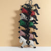 Horse-Shaped PU Leather Keychain & Bag Charm - Golden Horse Pendant Money Design, Purse & Handbag Accessory (Multiple Colors)