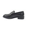 Women's Low-Heel Penny Loafers, Retro British Style Round & Square Toe, TPR Sole, All-Season Casual & Office Shoes, Easy-Care