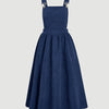 Plus Size Corduroy A-Line Pinafore Dress with Pockets, Strappy Back Waist-Length, Machine Washable All-Season