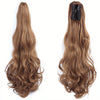 22-Inch (56 cm) Long Wavy Clip-In Ponytail Extension — Synthetic Claw Clip Hair Piece for Women