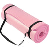 BalanceFrom 1" (25 mm) Extra Thick Yoga Mat - 71 in x 24 in (180 x 61 cm) High-Density Non-Slip Pilates & Exercise Mat with Carry Strap