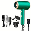 Ionic Hair Dryer with Diffuser, 1600W Brushed Motor, 2 Speeds & 3 Heat/Cool Settings, 110V US Plug, Portable for Home Travel Salon