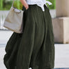 Plus Size Women's Elegant Maxi Skirt Flared Hem Non-Stretch Pants-Skirt for Office, Party & Wedding