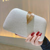 Leaf Embellished Faux Leather Evening Clutch for Women – Elegant Prom & Wedding Party Handbag