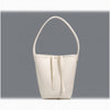 Women's Large Capacity Drawstring Tote – Structured PU Bucket Handbag with Gold-Tone Hardware for Work, Travel & Everyday