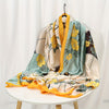Elegant Landscape Print Scarf Shawl 35.4 in × 70.9 in (90 × 180 cm) Windproof Versatile Wrap for Women Hijab
