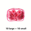20/40/80-Pack Silicone Mushroom Hair Rollers — Reusable No-Clip Curlers with Storage Bag