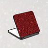Sparkling Rhinestone Folding Compact Makeup Mirror - Dual-Sided Square Pocket Mirror for Purse & Handbag, Battery-Free
