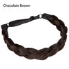 Adjustable Handmade Braided Headband – Natural High-Temp Fiber Hairband for Women