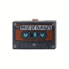 Retro Cassette Tape Rhinestone Evening Clutch - Black Acrylic Crossbody with Gold Chain Strap for Weddings & Parties
