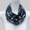Beaded Chiffon Shawl Neck Warmer - Elegant Decorative Scarf for Evening & Going Out