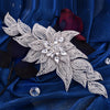 Luxury Rhinestone Bridal Headpiece - Floral Wedding Hairpiece for Brides, Prom & Formal Events