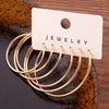 Boho Vintage 14K Gold Plated Zinc Alloy Earring Set for Women – Bohemian Alloy Ear Posts