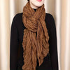 Solid Color Bali Yarn Scarf Thin Breathable Soft Shawl Versatile Travel Sunscreen Head Wrap