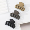 3-Pack Matte Shark Hair Claw Clips Solid Color Elegant Hair Clips for Women