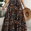 Elegant Floral Print Maxi Skirt for Women — Lightweight Polyester, Spring/Fall