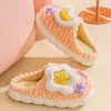 Soft Sole Fuzzy Kawaii Cartoon Closed-Toe Plush Slippers Non-Slip Cozy Slip-On Winter Shoes