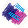 Heatless Spiral Hair Curlers 40-Pack No-Heat Sleep-In Styling Kit with 4 Hooks for Women