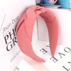 Criss Cross Wide Fabric Headband for Women Solid Color Twist Hair Band