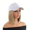 Baseball Cap Wig for Women – Adjustable Snap Back, Heat-Resistant Synthetic, Lightweight Breathable Hairpiece (Brown, Red, Blonde, Auburn, Charcoal Grey)