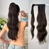 24-inch (61 cm) Body Wave Clip-In Ponytail Extension - Heat-Resistant Synthetic Hairpiece, Easy Secure Clip for Women & Girls