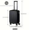 1- or 2-Piece Hard Shell Luggage Set - 20in (51cm) Spinner Carry-On + 14in (36cm) Crossbody Handbag, Wheels, Multi-Color