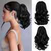 Curly Wavy Clip-In Ponytail – Clip-On Volumizing Hair Extension for Women – Heat-Resistant Fiber