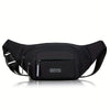 Lightweight Compact Crossbody & Waist Pack - Zippered Multi-Compartment Bag for Travel, Gym, Cycling, Everyday - Olive Green, Black, Navy