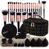 47/40/26/21-Piece Makeup Brush Set, Face & Eye Blending Brushes with Ultra-Soft Concealer, Cheek & Contour Sponges — Wet or Dry Use