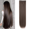 Long Straight Clip-In Hair Extension for Women – One-Piece Synthetic Ponytail Hairpiece, Seamless Natural-Looking Claw Clip