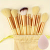 13-Piece Soft Fluffy Makeup Brush Set – Foundation, Blush, Powder, Eyeshadow, Kabuki & Blending Brushes