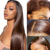 13x4 HD Lace Front Wig 180% Density Women's Long Straight Heat-Resistant Synthetic Fiber Glueless Pre-Plucked Hairline