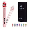 ELVISH 7-Color LED Eye Massager – Rechargeable Vibrating Facial Wand for Dark Circles, Eye Bags, Fine Lines & Wrinkles – Portable Battery-Powered Beauty Tool