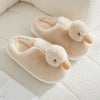 Women's Plush Duck Slippers - Warm Cartoon Slip-On Indoor Slippers with Non-Slip EVA Sole, Hand Washable