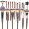 10/20-Piece Professional Makeup Brush Set with Bag - Foundation Eyelash Eyebrow Eyeshadow Cosmetic Tools Gift