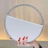 Rhinestone Embellished Evening Clutch with Shoulder Strap – Elegant Party & Wedding Handbag