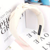Criss Cross Wide Fabric Headband for Women Solid Color Twist Hair Band