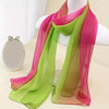 Gradient Gauze Scarf Lightweight Breathable Sunscreen Shawl for Women