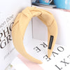 Criss Cross Wide Fabric Headband for Women Solid Color Twist Hair Band