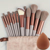 13-Piece Soft Fluffy Makeup Brush Set – Foundation, Blush, Powder, Eyeshadow, Kabuki & Blending Brushes