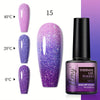 Temperature-Sensitive Color Changing Gel Nail Polish 7ml (0.24 fl oz) Fragrance-Free, Thermochromic Nail Art Manicure