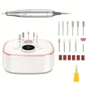 12-in-1 Electric Nail Drill 35,000 RPM — Professional Gel & Acrylic Nail File Manicure Pedicure Kit (USB Rechargeable)