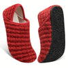 Lightweight Slip-On House Slippers - Non-Slip Rubber Sole, Cozy Fabric Lining, All-Season