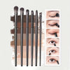 6-Piece Soft Eyeshadow Brush Set – Smudge, Silkworm, Eyeliner & Detail Eye Makeup Brushes